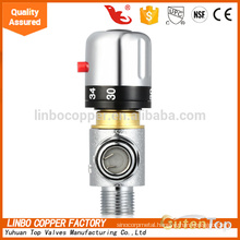 Three-Way Thermostatic Mixing Valve with Low-Lead Brass, 1/2-Inch NPT Male
Scald Protection Three-Way Thermostatic Mixing Valve with Low-Lead Brass, 1/2-Inch NPT Male